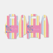 Happy Birthday Gable Favor Box Stripe Bedankdoosjes (Uitgevouwen)