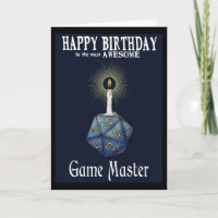 Happy Birthday Game Master Kaart