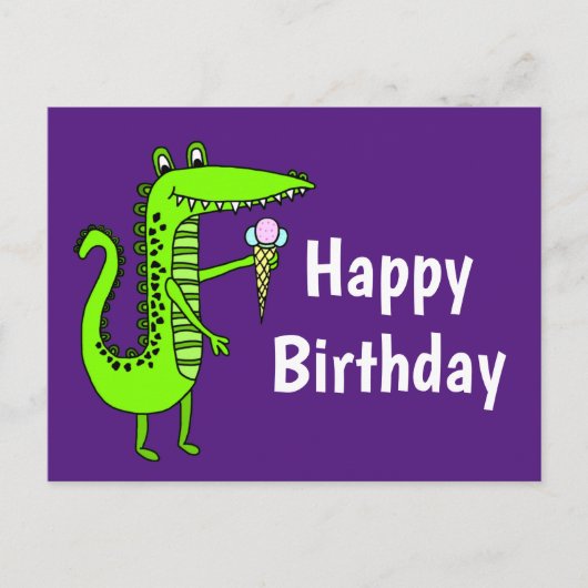 Happy Birthday Gator Briefkaart (Voorkant)