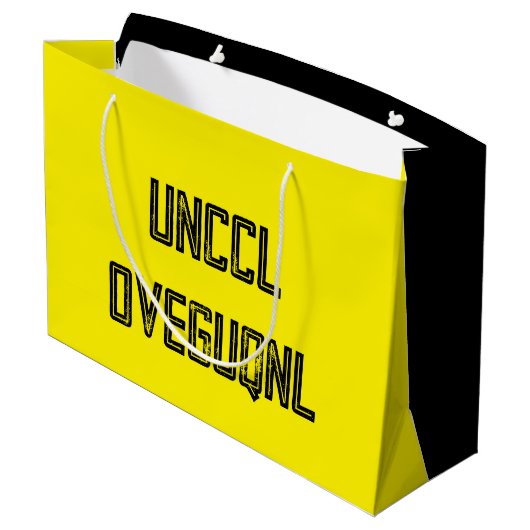 Happy Birthday gecodeerd met ROT13 Cipher Groot Cadeauzakje (Achterkant Gekanteld)