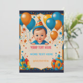 Happy Birthday gepersonaliseerde Kaart voor kinder (Staand voorkant)