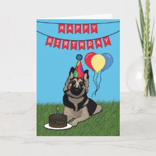 Happy Birthday German Shepherd Card Kaart