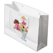 Happy Birthday Gift Bag Fairy Ice Cream Groot Cadeauzakje (Voorkant Gekanteld)