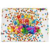 Happy Birthday Gift Bag Groot Cadeauzakje (Voorkant)