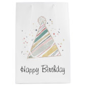 Happy Birthday Gift Bag Medium Cadeauzakje (Voorkant)