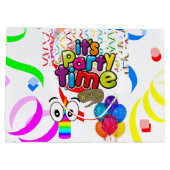 Happy Birthday Gift Bag Time Groot Cadeauzakje (Achterkant)