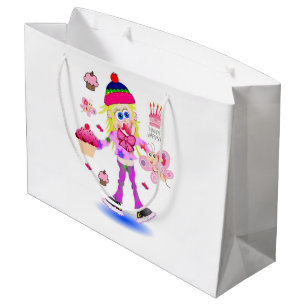 Happy Birthday Gift Bag Wacky Girl Groot Cadeauzakje
