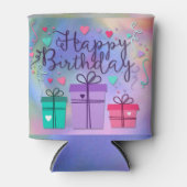 Happy Birthday Gift Boxes Blikjeskoeler (Voorkant)