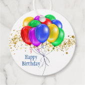 Happy Birthday Gift Label (Voorkant)
