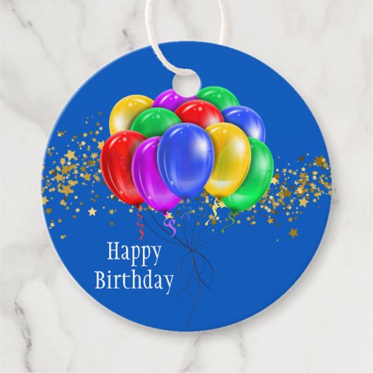 Happy Birthday Gift Label (Voorkant)