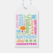 Happy Birthday Gift Label Cadeaulabel (Voorkant)