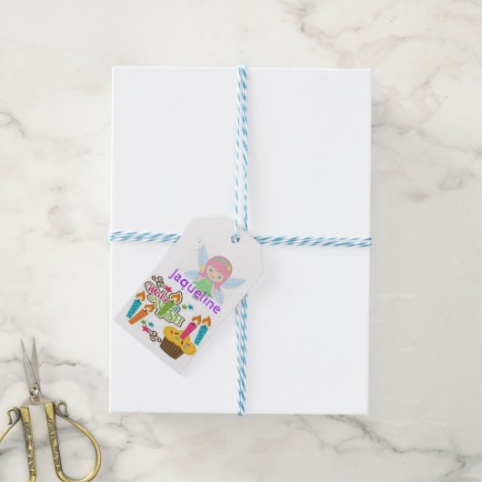 Happy Birthday Gift Labels Cadeaulabel (Met Touw)