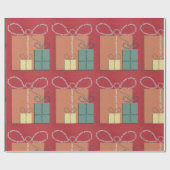 Happy BIrthday Gift met Bow Cadeaupapier (Vlak)