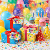 Happy Birthday Gift Tag Cadeaulabel