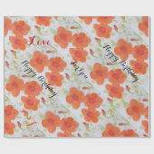 Happy Birthday Gift Wrap Cadeaupapier (Vlak)