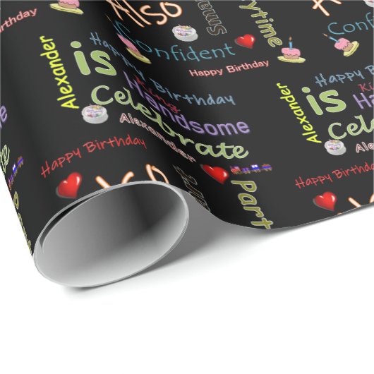Happy Birthday Gift Wrapping Paper Alexander Cadeaupapier (Rol Hoek)