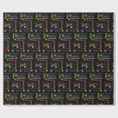 Happy Birthday Gift Wrapping Paper Nora Cadeaupapier (Vlak)