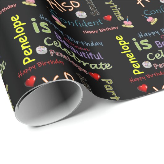 Happy Birthday Gift Wrapping Paper Penelope Cadeaupapier (Rol Hoek)