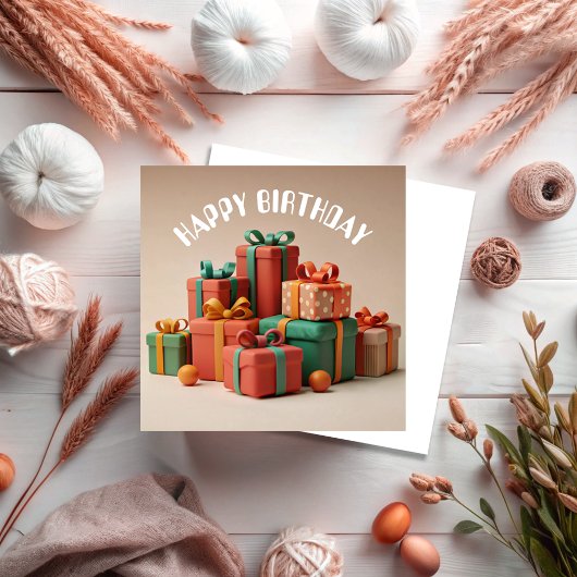 Happy Birthday Gifts Cadeaus Wenskaart