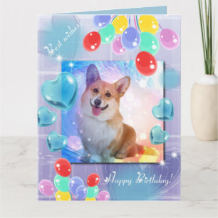 Happy Birthday glimlachend Corgi Kaart