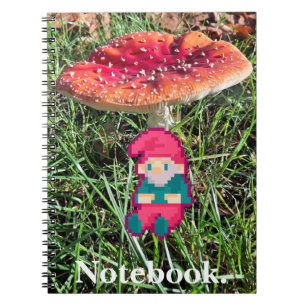 Happy Birthday, gnoom Pixelart, Pixel Art  Notitieboek