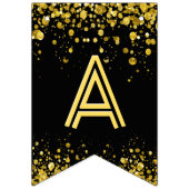 ☆ HAPPY BIRTHDAY ☆ Gold Confetti Vlaggetjes (Derde vlag)