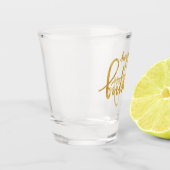 Happy Birthday Gold Foil Shot Glas (Links)