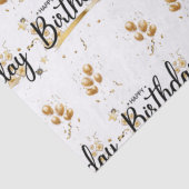 Happy Birthday Gold-weefselpapier Tissuepapier (Detail)
