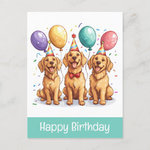 Happy Birthday Golden Retriever Honden Briefkaart