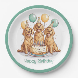 Happy Birthday Golden Retriever Honden Papieren Bordje