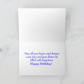 Happy Birthday Golden Retriever Puppy Dog Kaart (Binnen)