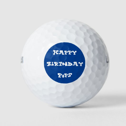 Happy Birthday Golfballen (Voorkant)
