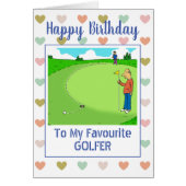 Happy Birthday Golfer (Voorkant)