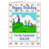 Happy Birthday Golfer (Voorkant)
