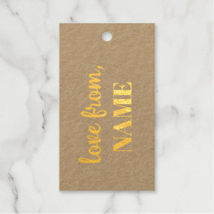Happy Birthday Goud Elegante Typografie Cadeaulabels