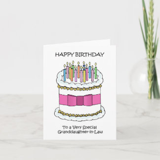Happy Birthday Granddochter-in-law Kaart