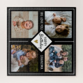 Happy Birthday Grandma 4 Photo Collage Legpuzzel (Horizontaal)