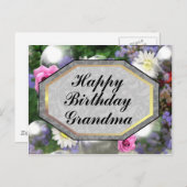 Happy Birthday Grandma Briefkaart (Voorkant / Achterkant)