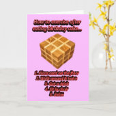 Happy Birthday grappige verjaardagswensen Kaart (Gele Bloem)