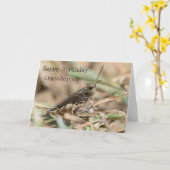 Happy Birthday Grasshopper Wenskaart Kaart (Gele Bloem)