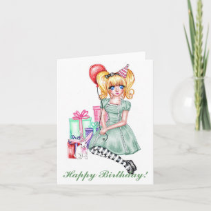 Happy Birthday (Green)-kaart Kaart