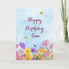 Happy Birthday Greetings Card  Kaart