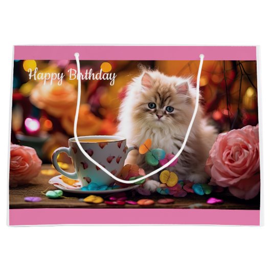 Happy Birthday Groot Cadeauzakje (Voorkant)