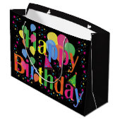 Happy Birthday Groot Cadeauzakje (Achterkant Gekanteld)