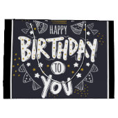 Happy Birthday Groot Cadeauzakje (Achterkant)