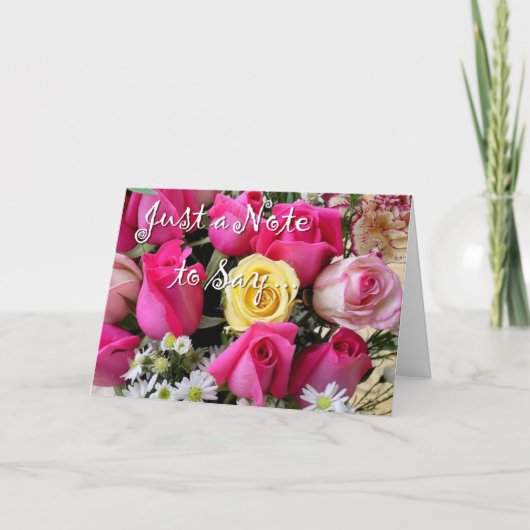 Happy Birthday Grote tekst Kaart (Voorkant)