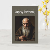 Happy Birthday Grumpy Old Man Kaart (Gele Bloem)