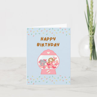 Happy Birthday Gumball Machine-sleuf Kaart