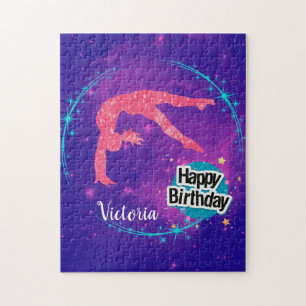 Happy Birthday Gymnastics Galaxy Tumbling Legpuzzel