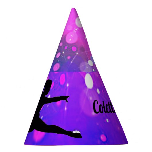 Happy Birthday Gymnastiek Gepersonaliseerd Party P Feesthoedjes (Rechts)